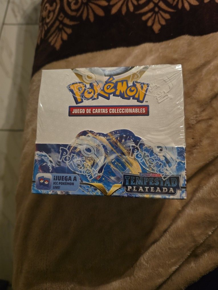 NEW SEALED*SPANISH* Pokemon Sword & Shield Silver Tempest Booster Box 36 Packs