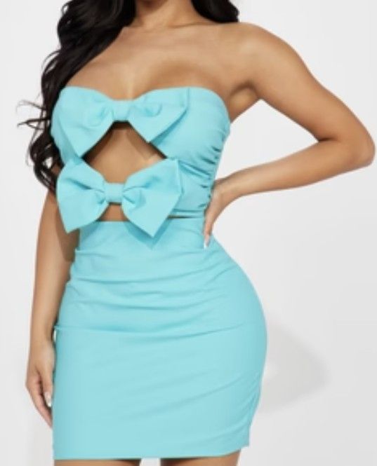 Blue/mint Dress