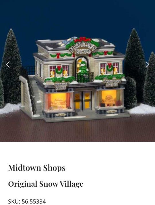 Brand New Retired 2005 DEPT 56 SNOW VILLAGE BNIB NEVER DISPLAYED OR USED 