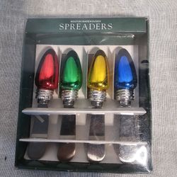 NIB 1999 Boston Warehouse Christmas Light Spreader Set Of 4