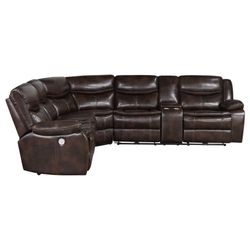New Power Sectional Sofa With Three Power Recliners On Sale Now Don't Miss