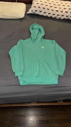 Adidas Men's Teal Hoodie Sweater