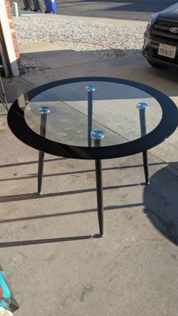 Glass top table