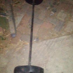 (Four)15 Lbs Weights And Bar