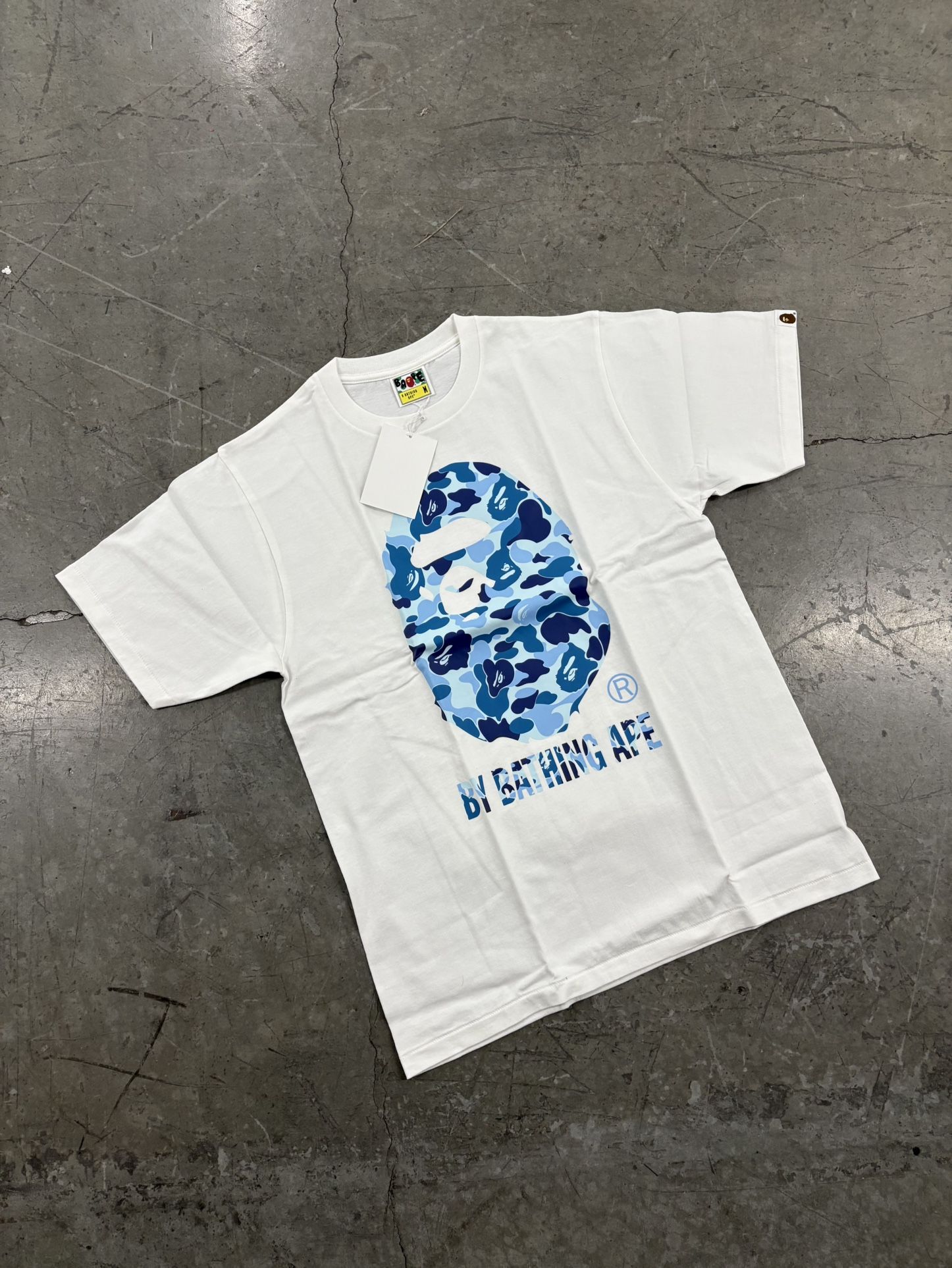 BAPE ABC Camo By Bathing Ape Tee white and blue