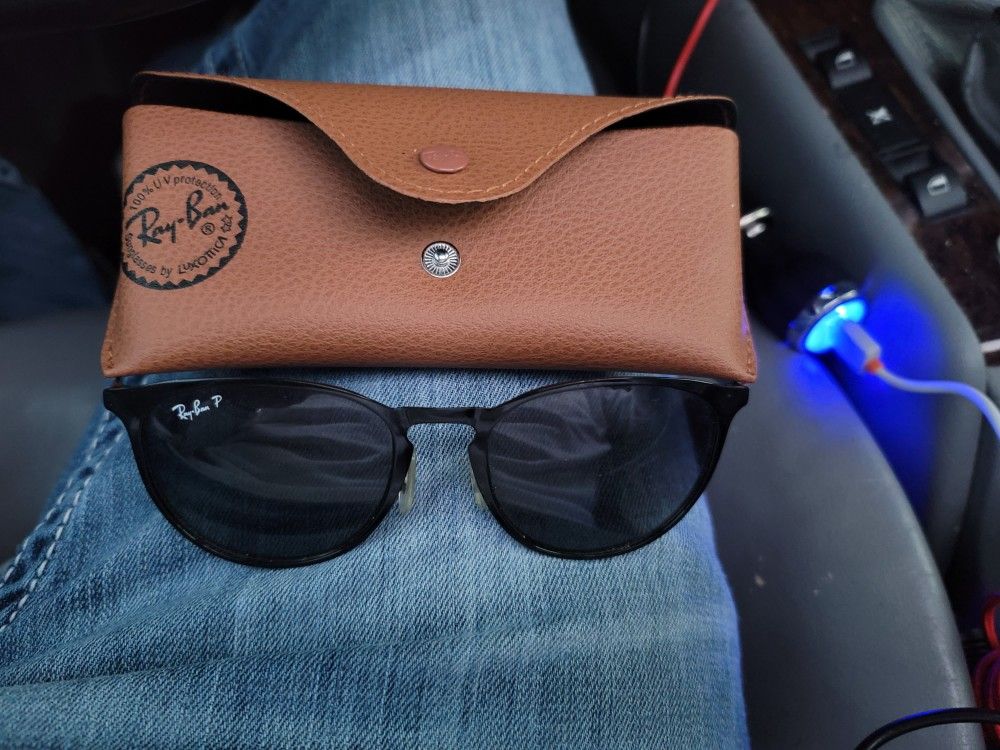 Ray-Ban 3539 Black Polarized Sunglasses With Case