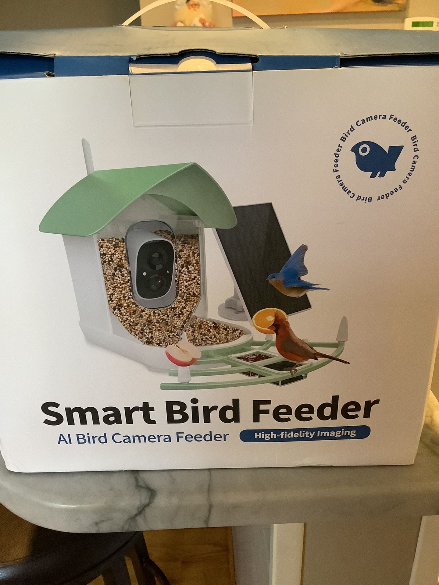 Bird Feeder Solar Powered , Motion Activated To Bluetooth