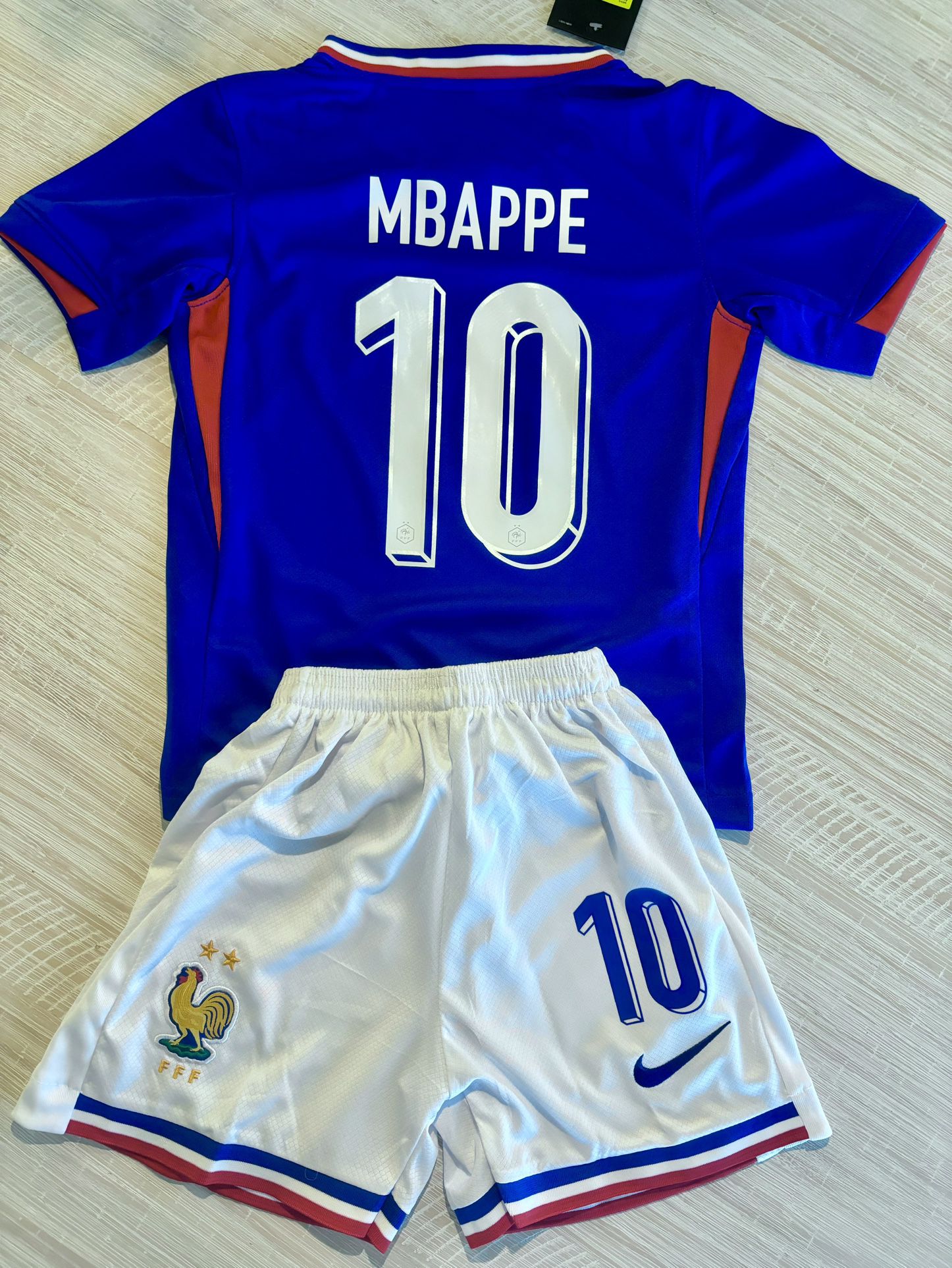 New 2024-25 Mbappe France National Team Jersey Kit For Kids (multiple Sizes Ages 5 To 13)