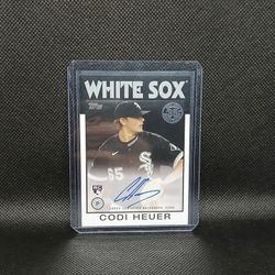 2021 Topps Baseball Codi Heuer Rookie 1981 Topps 35th Anniversary Auto-White Sox
