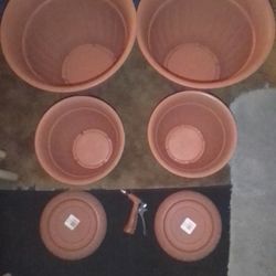 Flowers Pots, Base & Water Sprayer