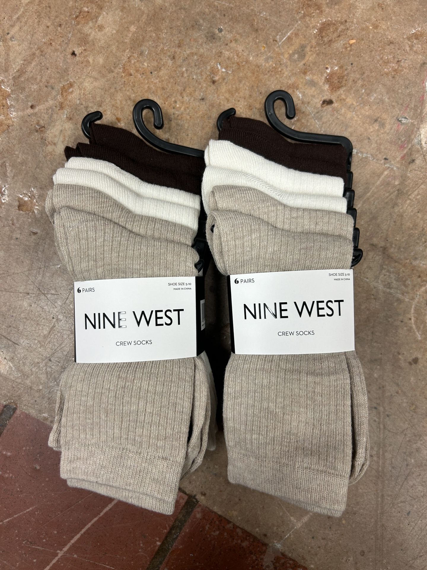 NWT Nine West women crew socks 12 pairs