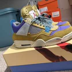 Jordan 4 Union LA Desert Moss 