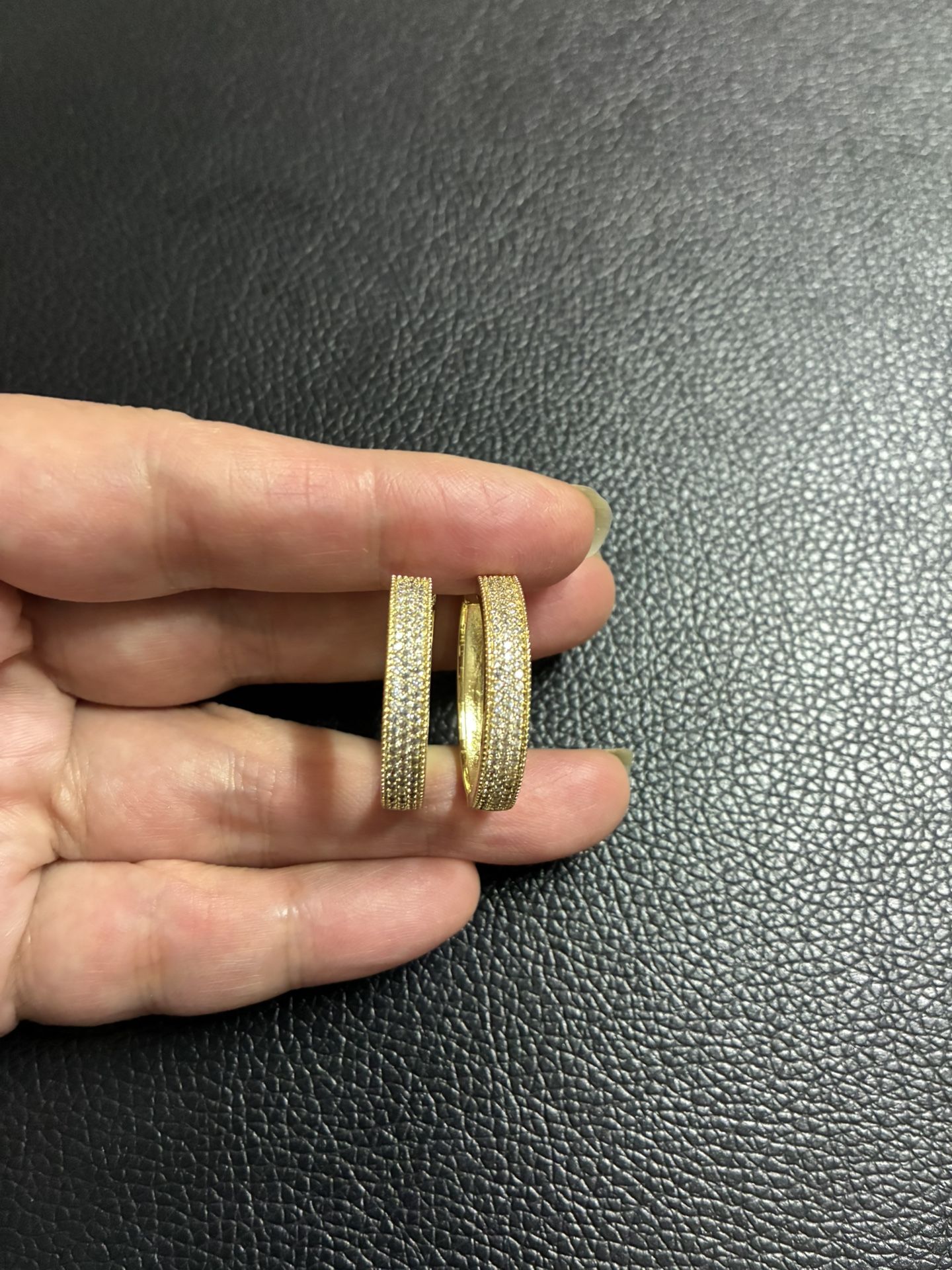 Gold Plated Hoop Earrings.