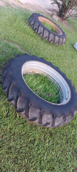 Used Tractor Tires with Rims – Set of 2