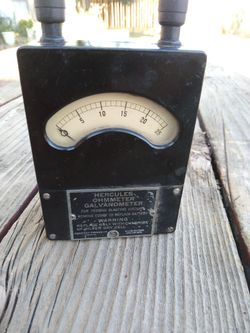 Hercules ohmmeter halvanometer