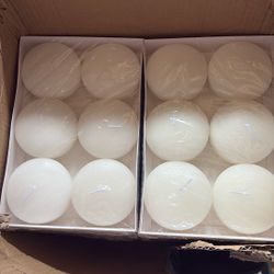 3 Inch White Floating Candles 