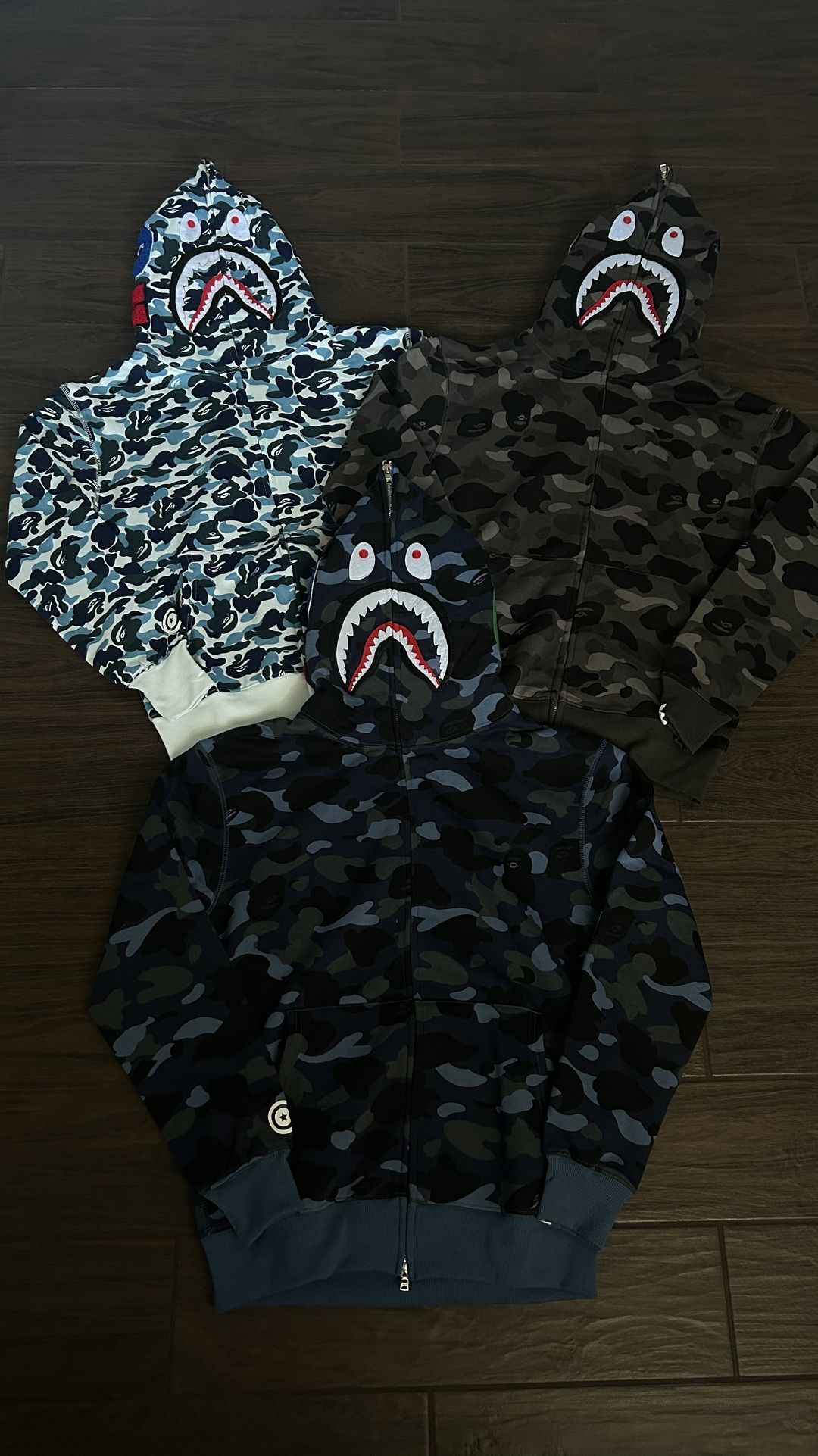 Bape Zip Ups 