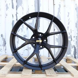 Brand New BBS FI-R EVO Style 19x8.5/19x9.5 Staggered Matte Black Wheels 5x120 ET35