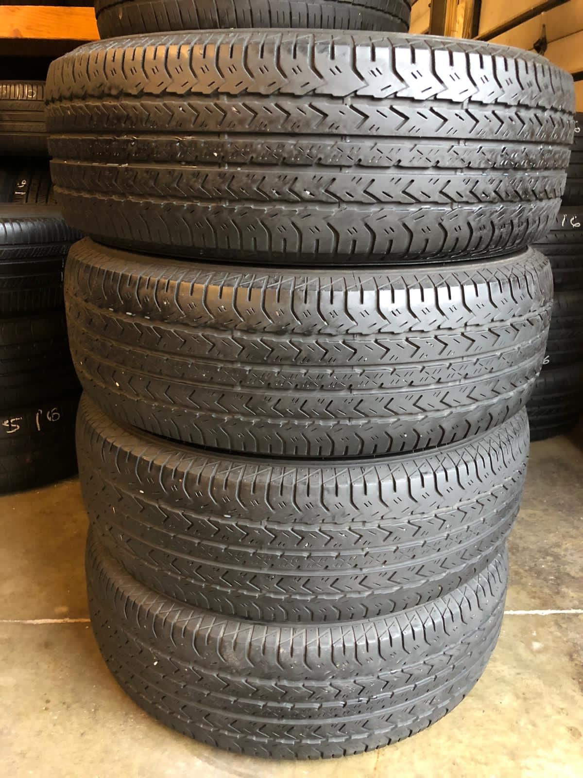 Used tires 215/65/16 Firestone all season $160 mount and balance included