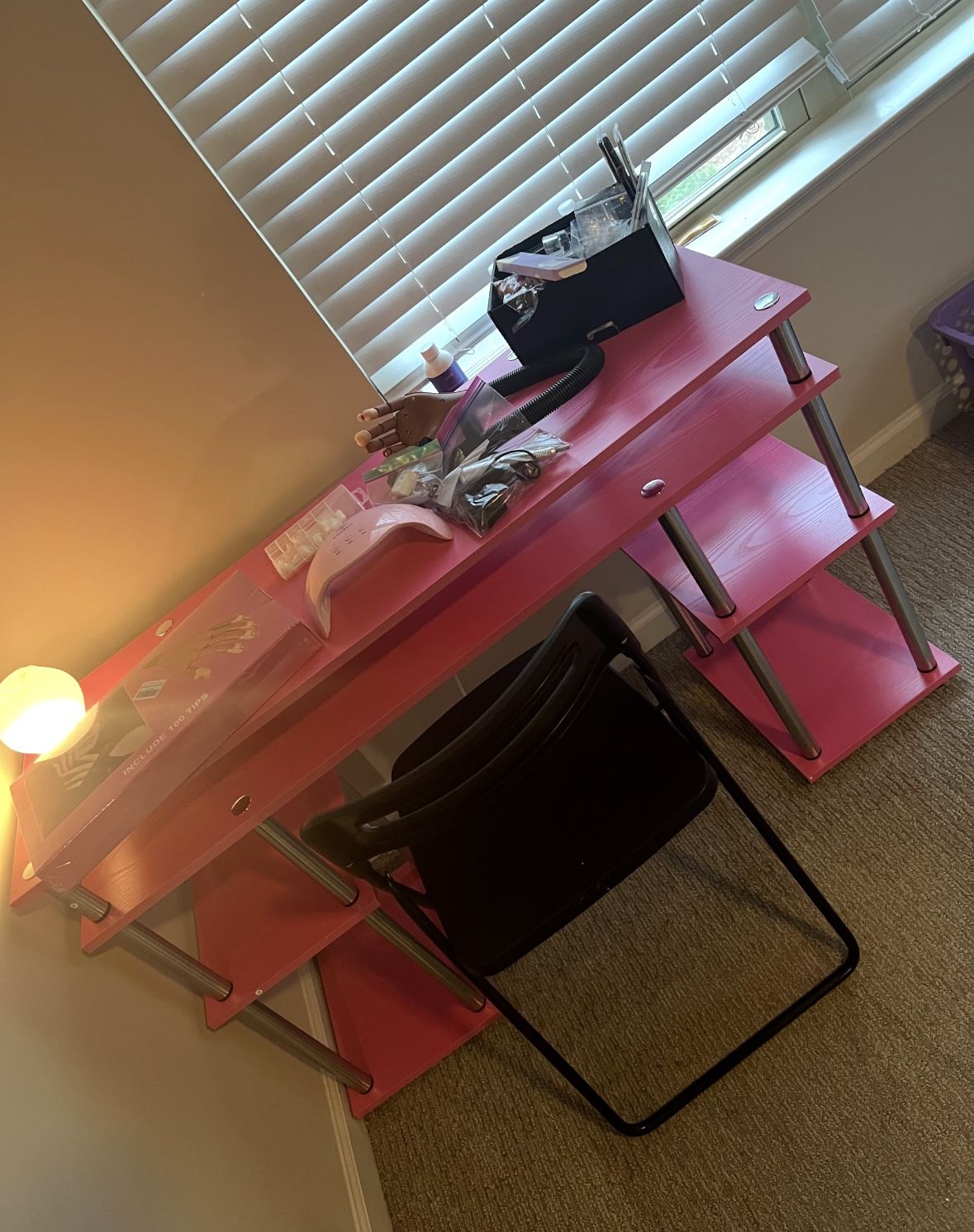 Pink Desk - No Tools Required