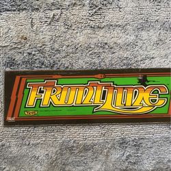 Frontline Taito Original Glass Arcade Video Game Marquee Sign Header 
