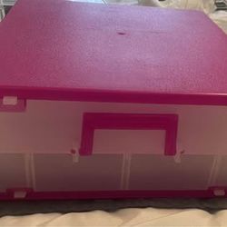 Scrapbook paper and embellishments organizer case