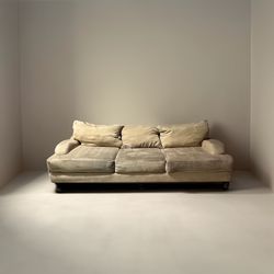 Beige 3-Seater Sofa/Couch