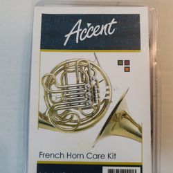 Accent French Horn Kit , Super slick Key & rotor Oil, Tuning Slide Grease, Brushes, and Cleaning Kit. Open Box. 

Same Day Shipping, Don't forget to c