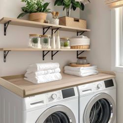 Washer Dryer Countertop In Oak Color