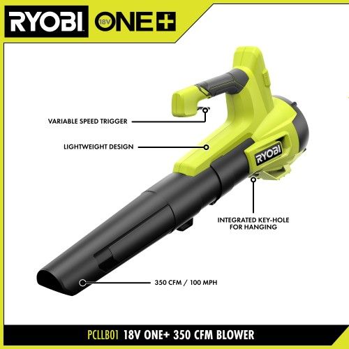 Ryobi 18v 350 CFM Blower