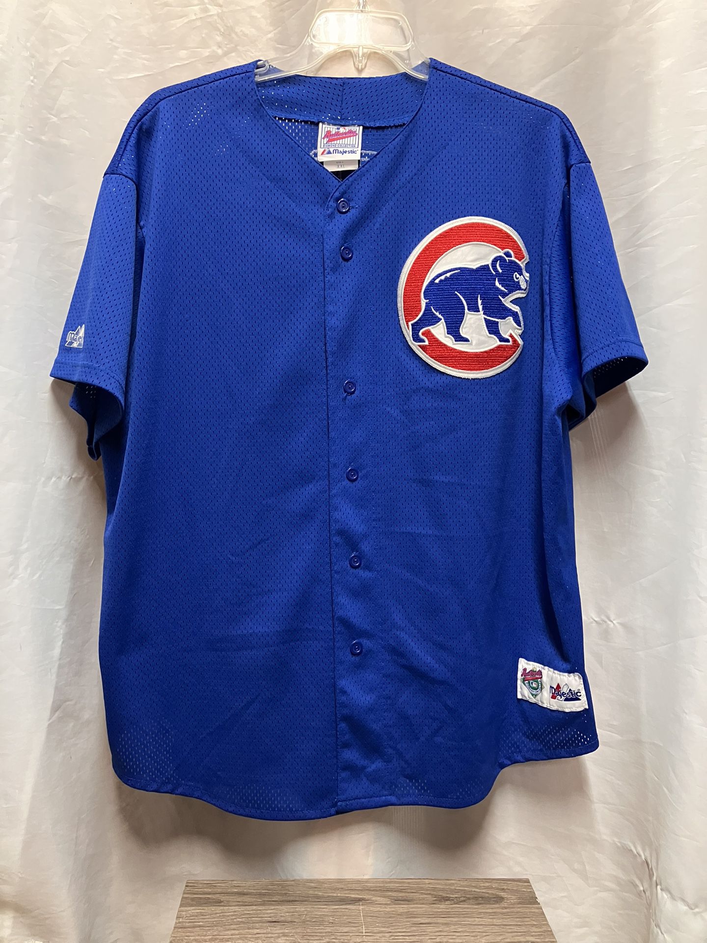 Chicago Cubs 1980's Majestic Home MLB Throwback Baseball Jersey