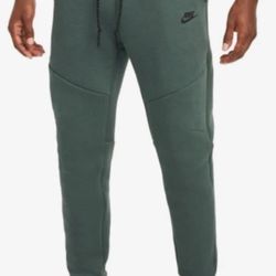 Nike Tech Fleece Joggers Vintage Green Black HV0959-338 Men's Size Small New
