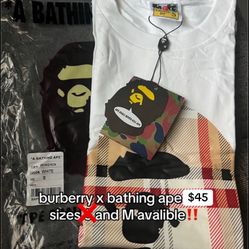 burberry X bape