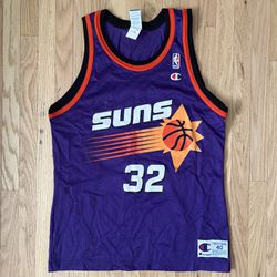Vintage Champion Jason Kidd Jersey #32 Phoenix Suns Nike Adidas Size 40 Medium