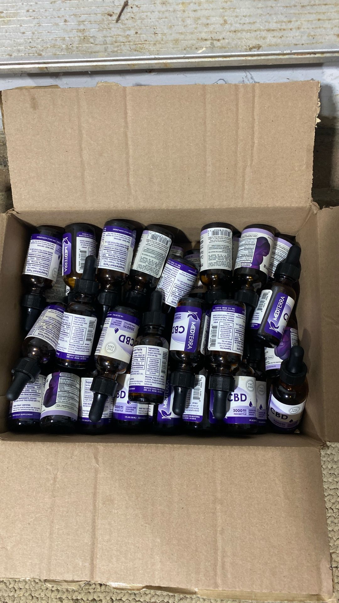 Empty Glass Bottles W/ Dropper