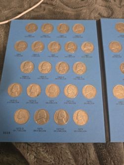 Jefferson Nickel Coin Collection Album 1962–1974