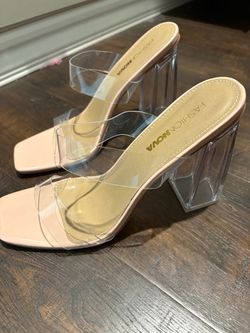Brand New Clear Heels - Size 9