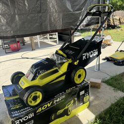 RYOBI 40V HP Brushless 20 in. Cordless Battery Walk Behind Push Lawn Mower (Tool Only)