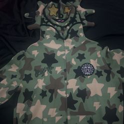 Glo Gang Green Camo Full Zip