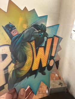 Batman Comic Style Die-Cut Wall Sign