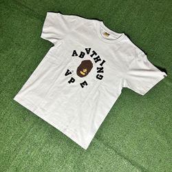 BAPE Broken College WHITE Tee