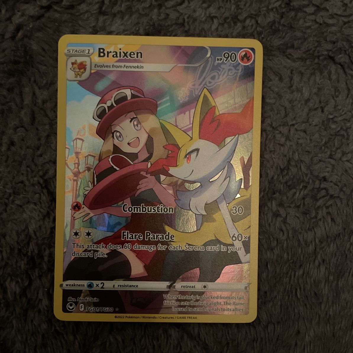 pokemon braixen card Serena s Braixen CHR 069/068 Pokemon Card s11a Incandescent Arcana Japan