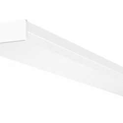 Hykolity 4FT 5.7"W LED Wraparound Light, 40W, 4400lm, 4000K, [2-Lamp 32W Fluorescent Equiv.], Hardwired, 4 Foot LED Wrap Light Flush Mount=S4-772
