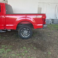 Selling a 2017 Red F250 truck bed