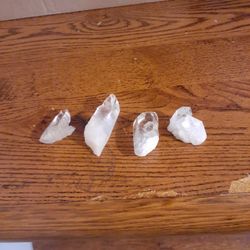 4 Piece  Clear Quartz 