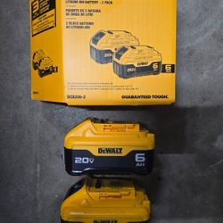Dewalt 20v 6.0 Battery Pack 