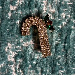 Candy Cane Christmas Pin Brooch