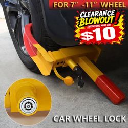 Anti Theft Wheel Lock Clamp Boot Tire Claw Trailer Auto Car Truck Towing