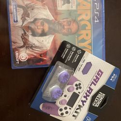 Far Cry 6 game ps4 & ps5 and galaxy kit kontrol freaks ps4