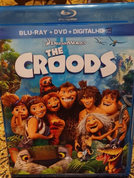 The Croods Blu Ray Cartoon Caveman 2013 Disney Show Movie